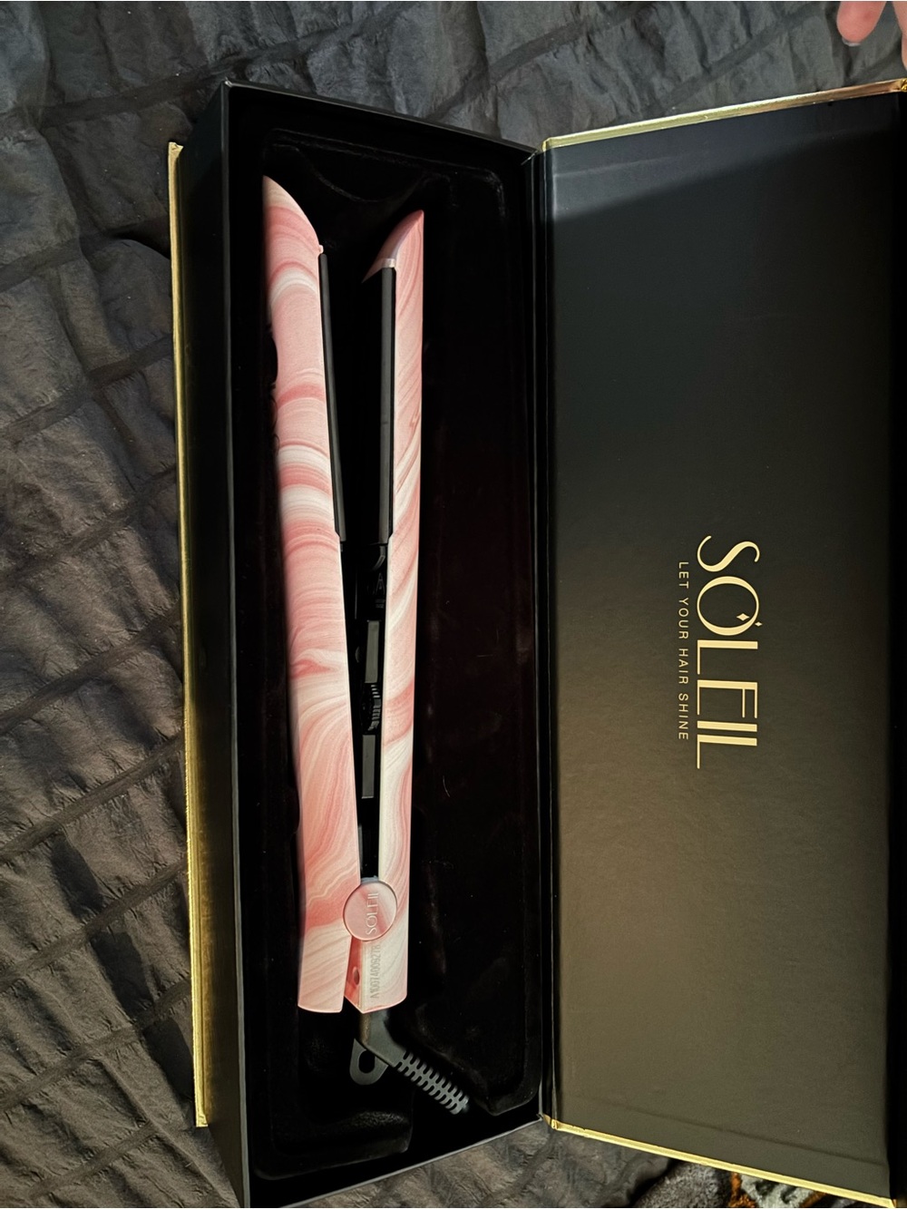 Soleil Pink Marble Flat Iron
